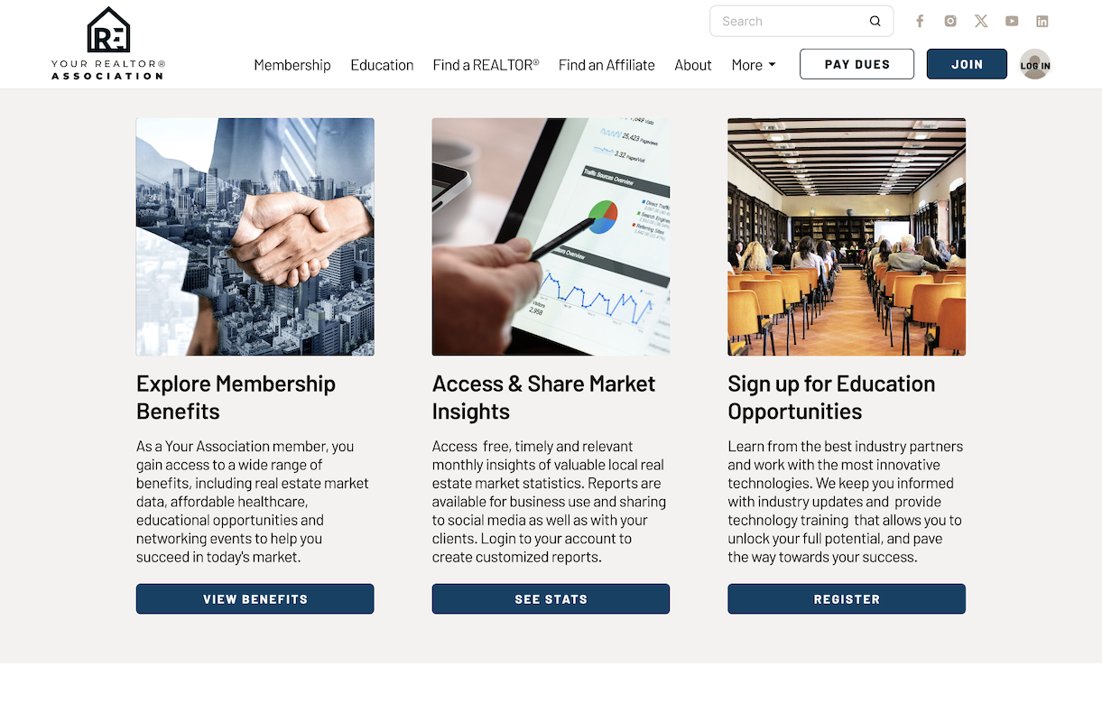 Custom Realtor Association Calls to Action